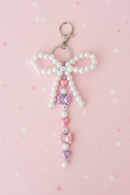 Bag charm kids roze setting