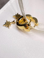 Ster Sieradenset Armband en Oorbellen 14K Verguld