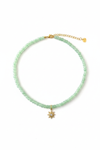 Mint Green Choker – Witte Achtergrond Rond