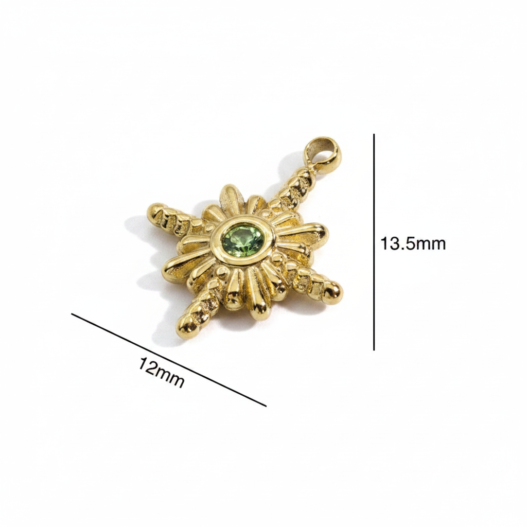North Star Charm – Eigen versie met maten