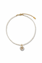 Palm tree pearl choker - clean webshop