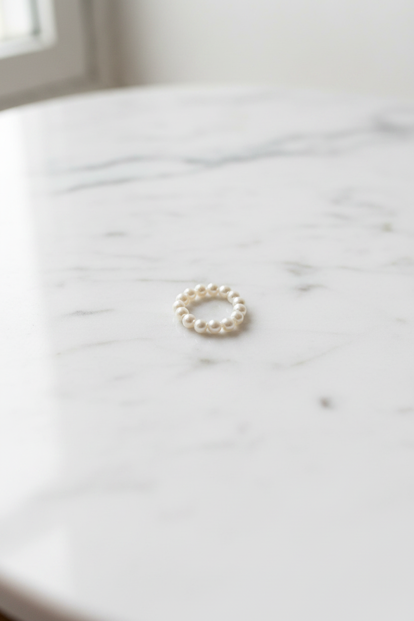 Parel ring webshop foto met referentie