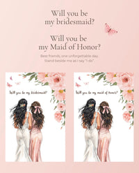 Digitale Bridesmaid- of Maid of Honor-uitnodiging