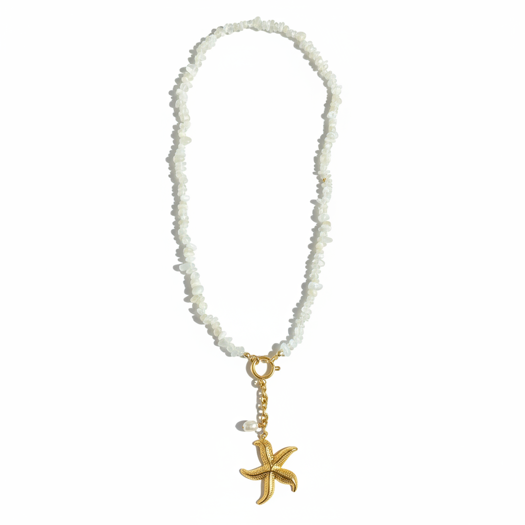 Starfish ketting clean witte webshop productfoto